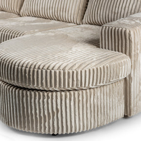 3-zitsbank CL L+R, stof Tillia 03, L460 beige