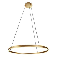 Hanglamp Ringlux 3675GO gouden hanglamp met LED ring Ø80