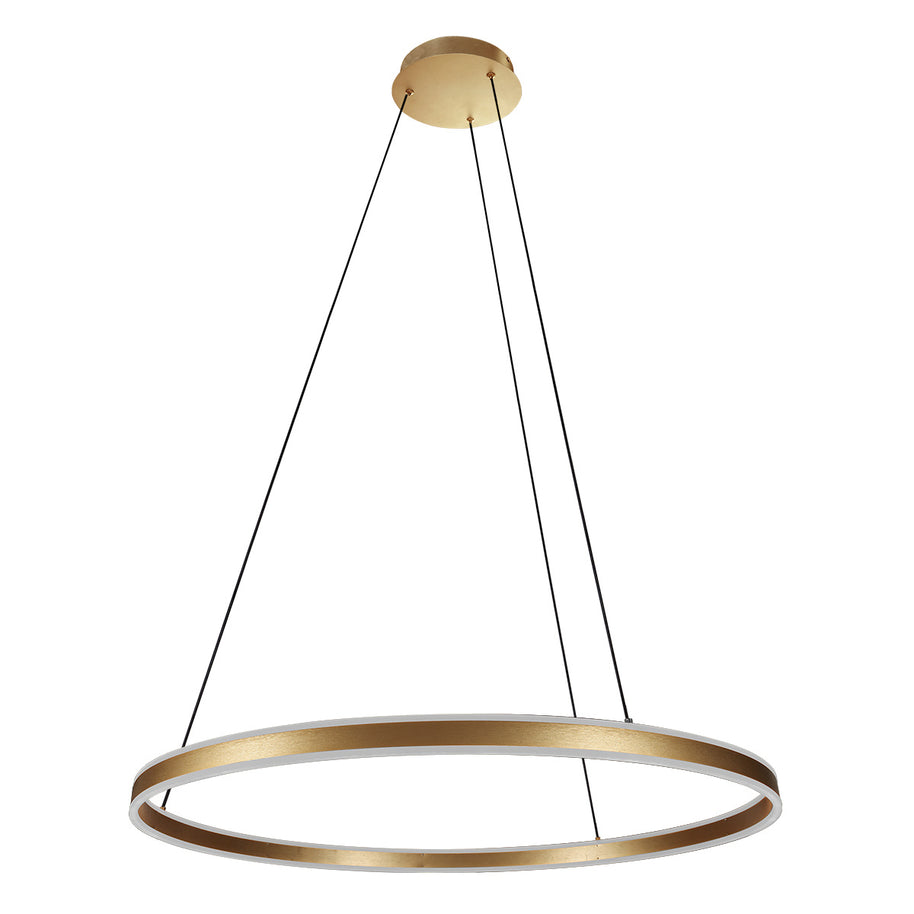 Hanglamp Ringlux 3675GO gouden hanglamp met LED ring Ø80