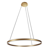 Hanglamp Ringlux 3675GO gouden hanglamp met LED ring Ø80