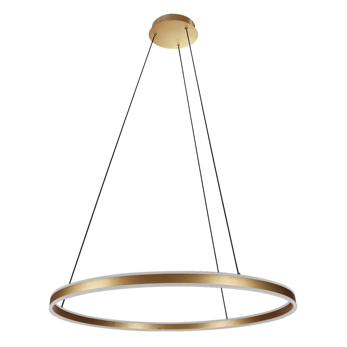 Hanglamp Ringlux 3675GO gouden hanglamp met LED ring Ø80