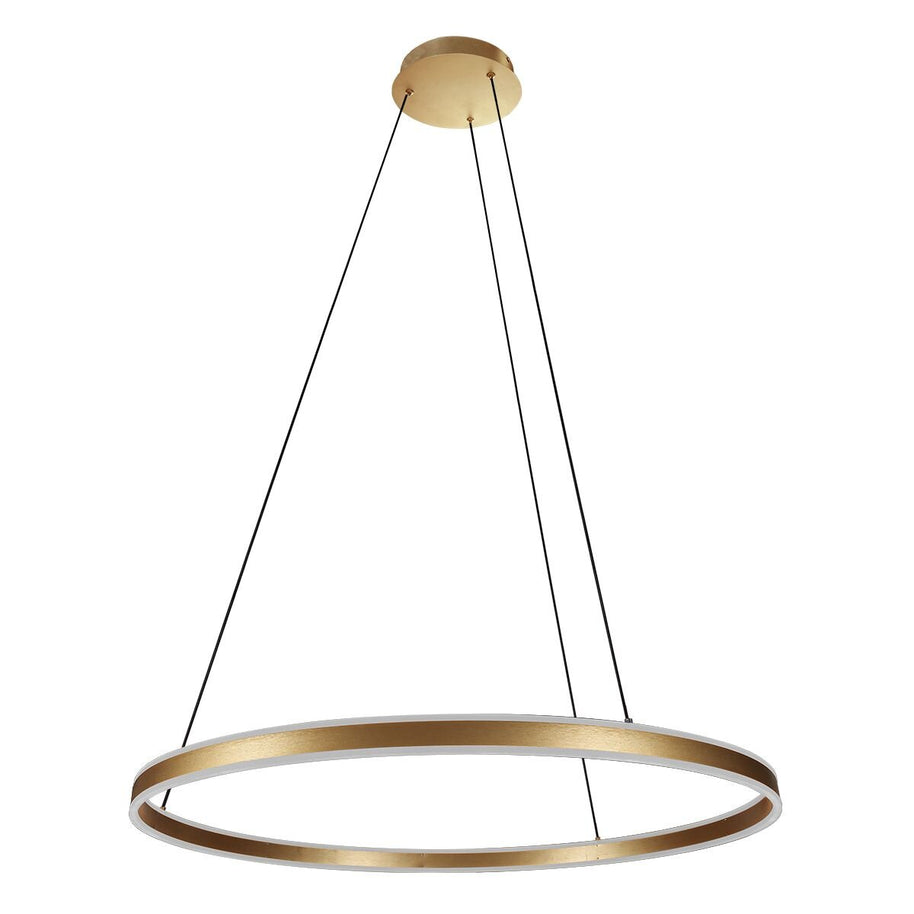 Hanglamp Ringlux 3675GO gouden hanglamp met LED ring Ø80