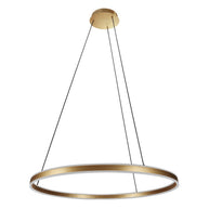 Hanglamp Ringlux 3675GO gouden hanglamp met LED ring Ø80