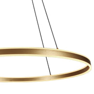 Hanglamp Ringlux 3676GO gouden hanglamp met LED ring Ø100