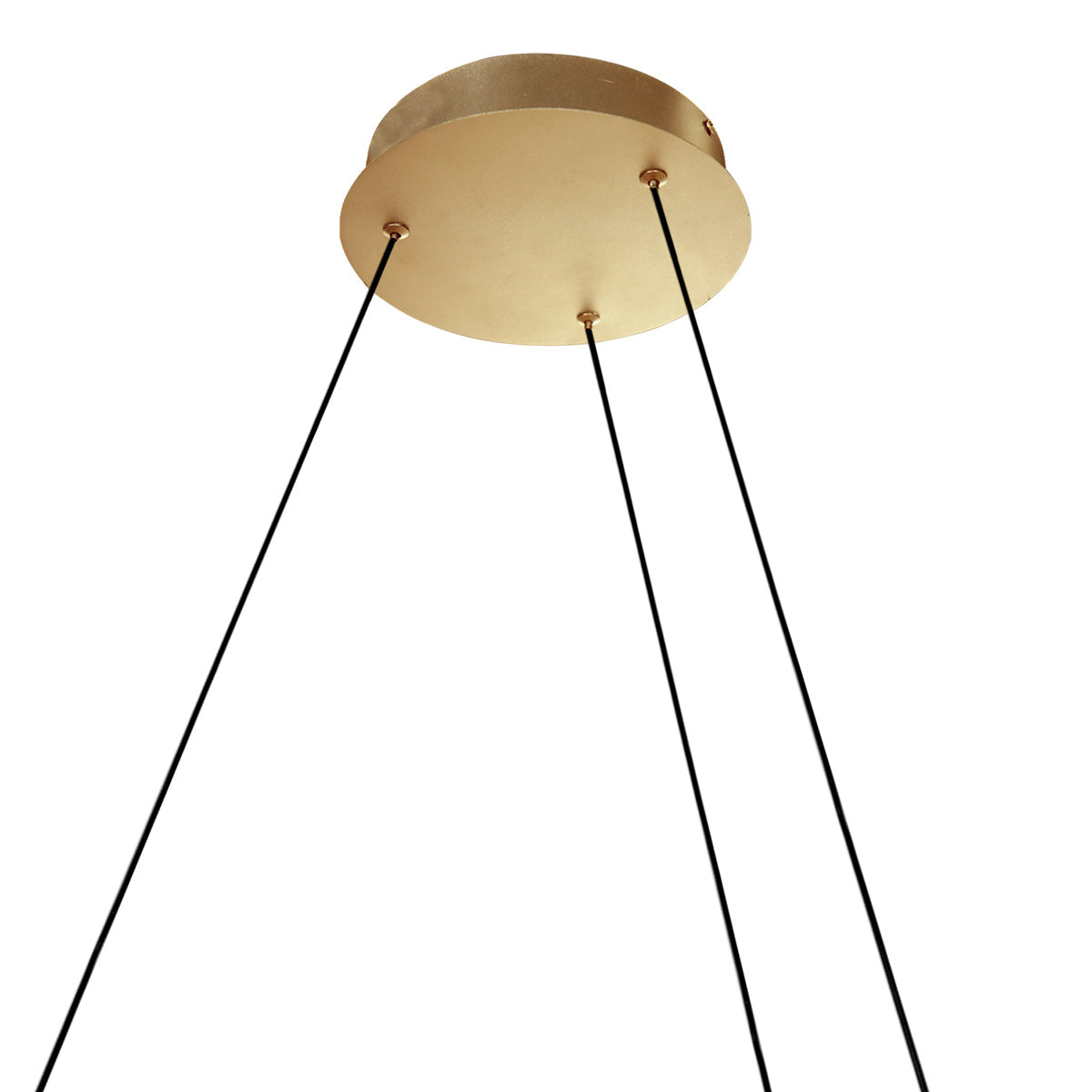 Hanglamp Ringlux 3676GO gouden hanglamp met LED ring Ø100