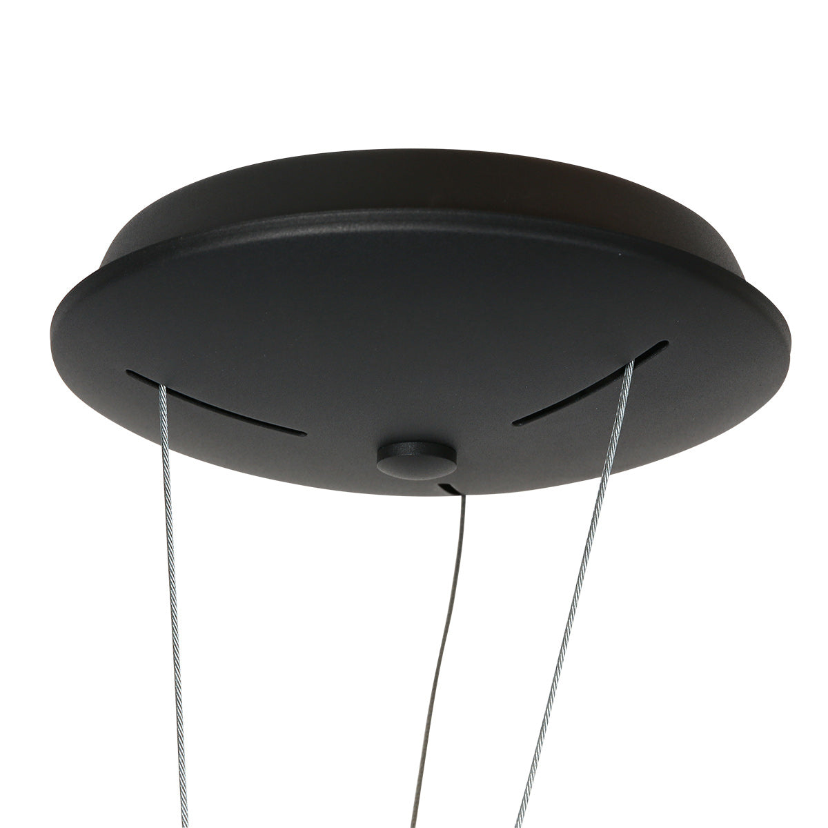 Hanglamp Ringlux 3692ZW zwarte hanglamp met LED ring Ø60