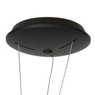Hanglamp Ringlux 3692ZW zwarte hanglamp met LED ring Ø60