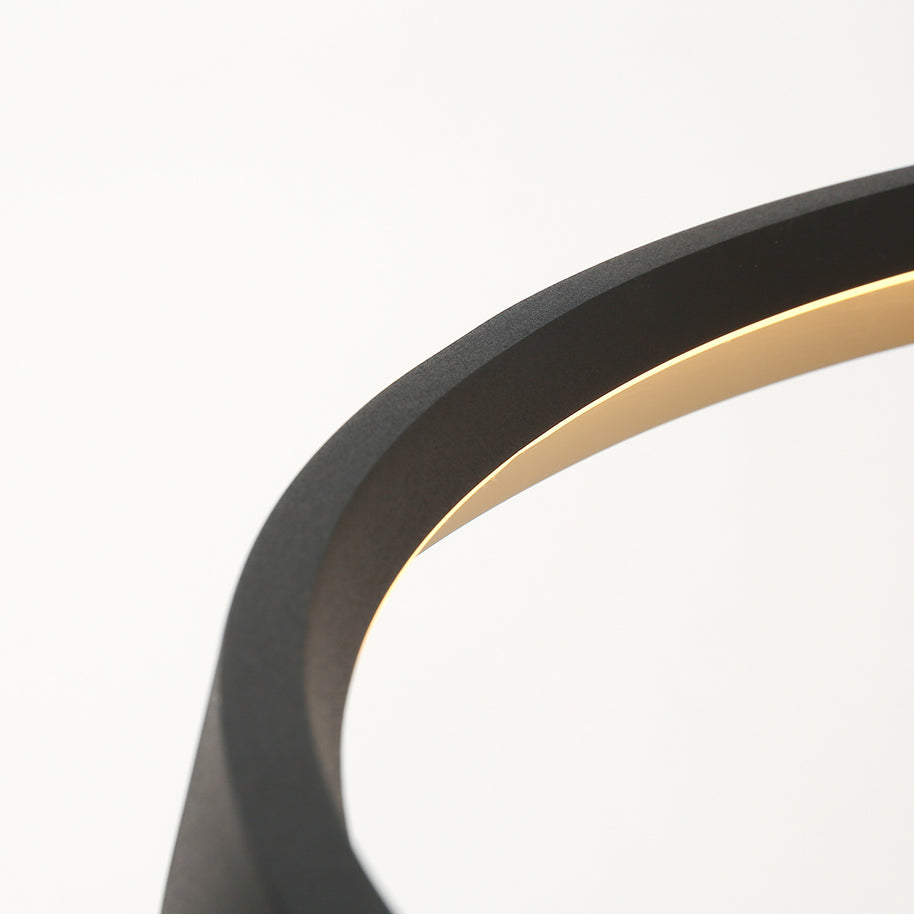 Hanglamp Ringlux 3692ZW zwarte hanglamp met LED ring Ø60