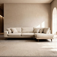 Harper, 3-zits hoek rechts, stof Silencio 6, S460 beige
