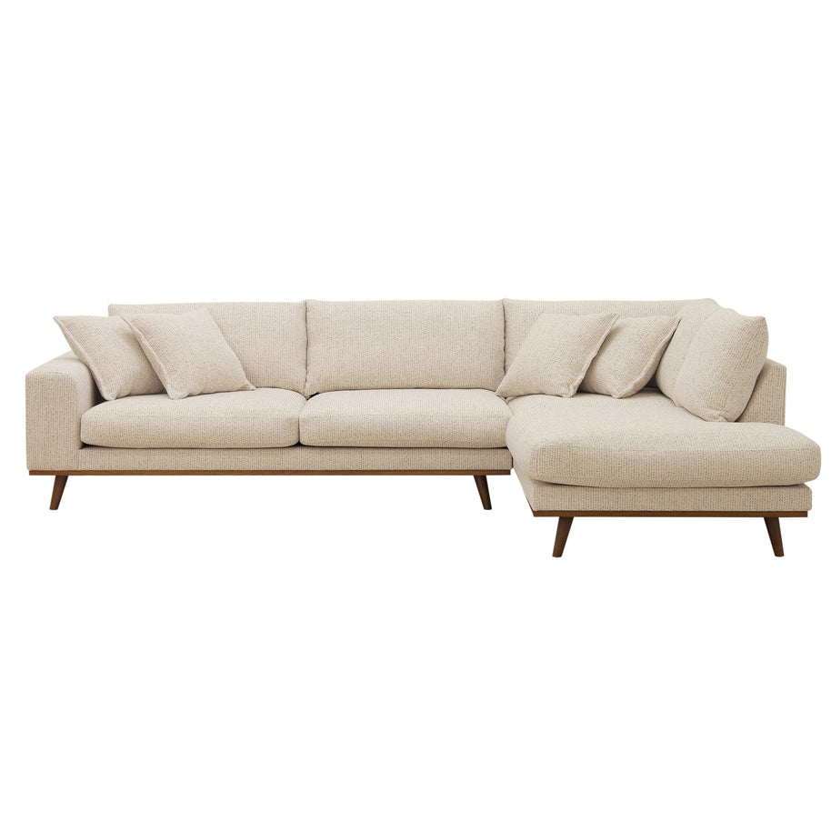 Harper, 3-zits hoek rechts, stof Silencio 6, S460 beige