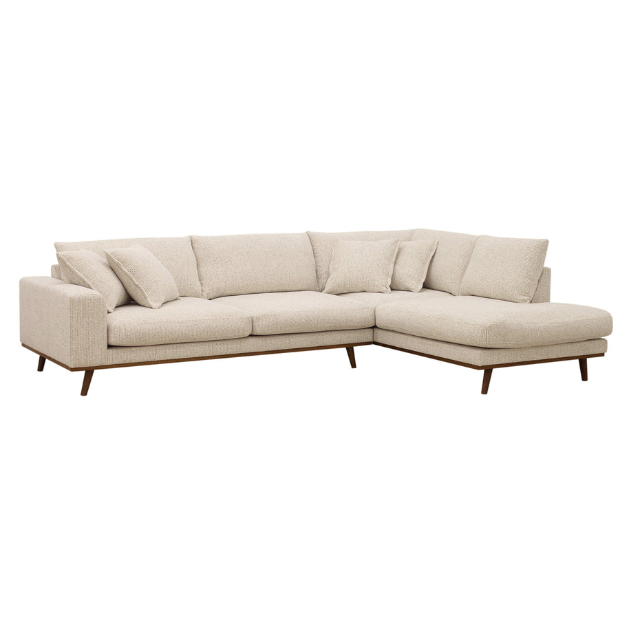 Harper, 3-zits hoek rechts, stof Silencio 6, S460 beige