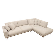 Harper, 3-zits hoek rechts, stof Silencio 6, S460 beige