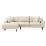 Harper, 3-zits CL links, stof Silencio 6, S460 beige