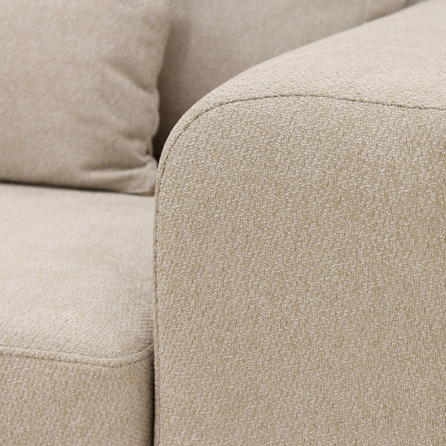 Paloma, 3-zits hoek links, stof Borg 24, B460 beige