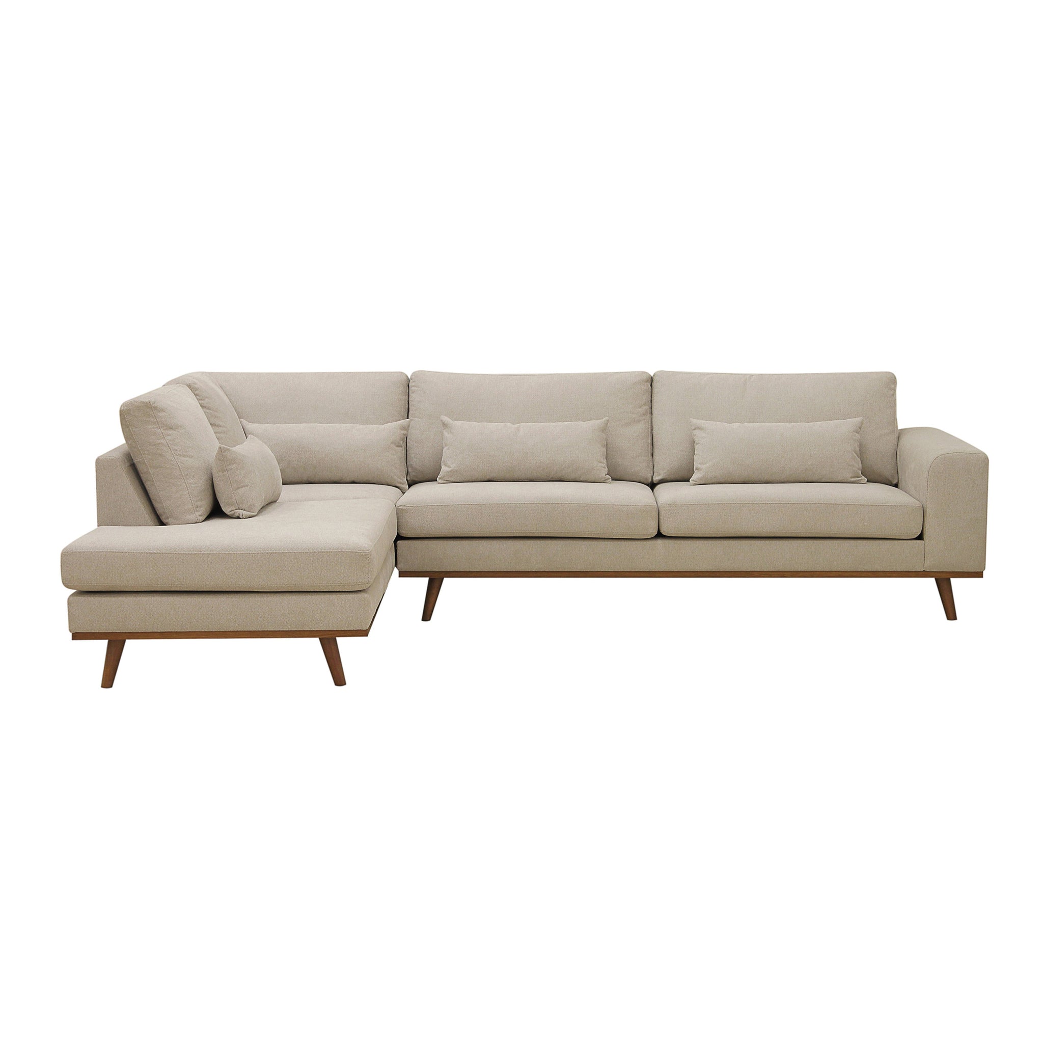 Paloma, 3-zits hoek links, stof Borg 24, B460 beige