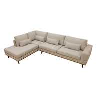 Paloma, 3-zits hoek links, stof Borg 24, B460 beige