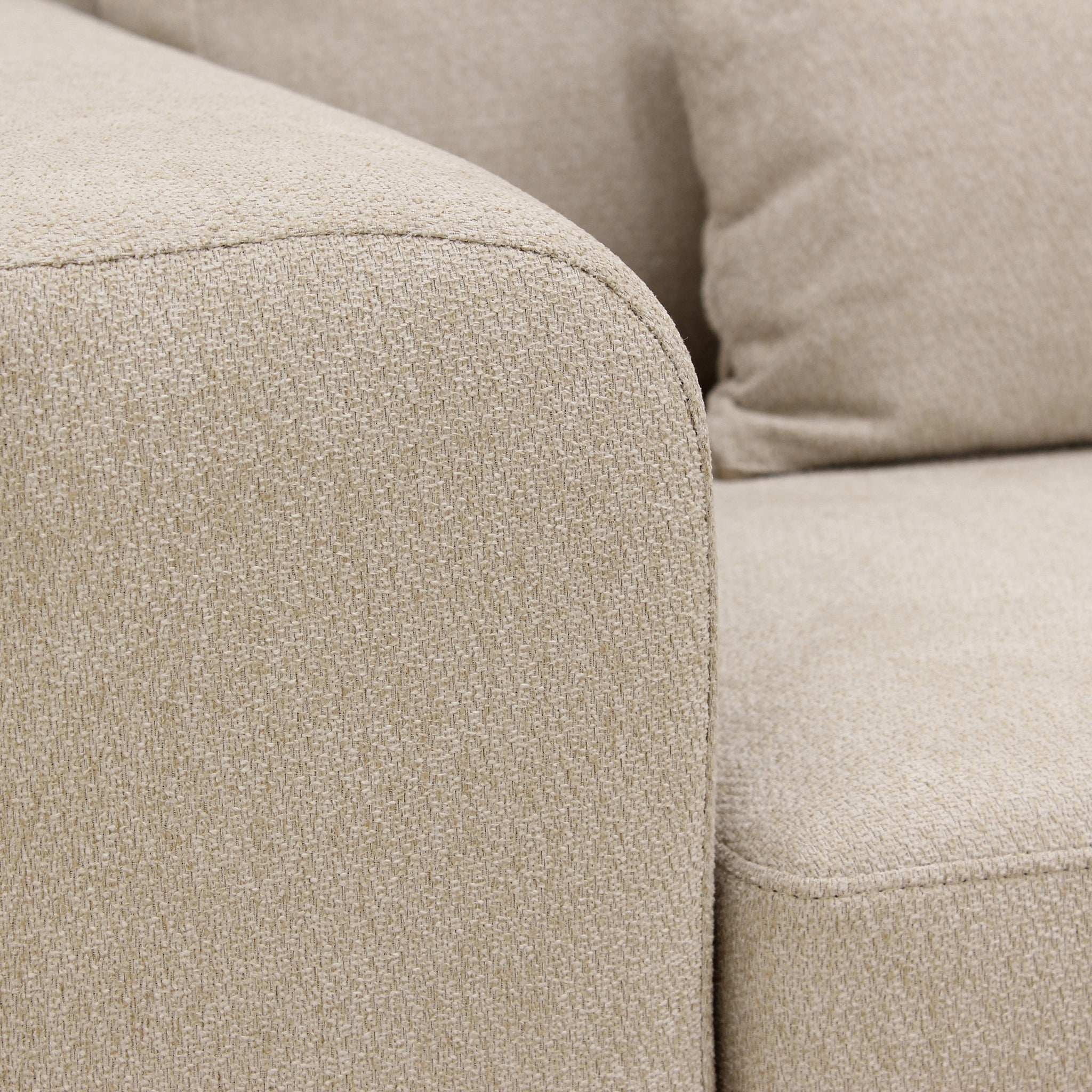 Paloma, 3-zits hoek rechts, stof Borg 24, B460 beige