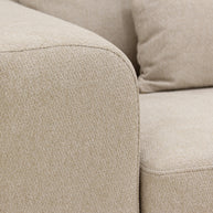 Paloma, 3-zits hoek rechts, stof Borg 24, B460 beige