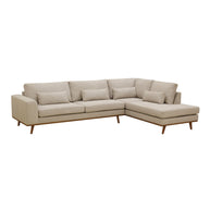 Paloma, 3-zits hoek rechts, stof Borg 24, B460 beige