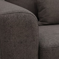 Paloma, 3-zits hoek rechts, stof Borg 39, B520 bruin
