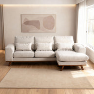 Japandi, 3-zitsbank CL L+R, stof Grande 03, G460 beige