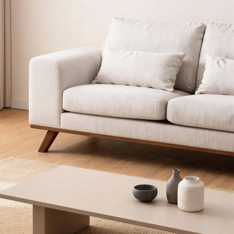 Japandi, 3-zitsbank CL L+R, stof Grande 03, G460 beige