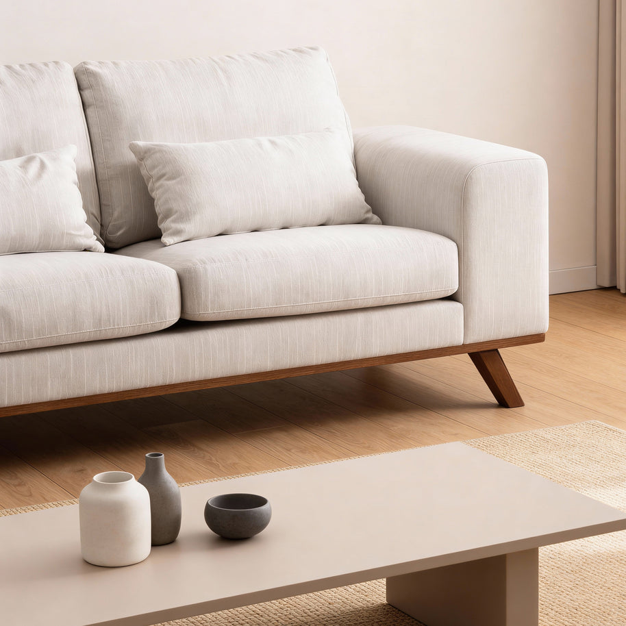 Japandi, 3-zitsbank CL L+R, stof Grande 03, G460 beige