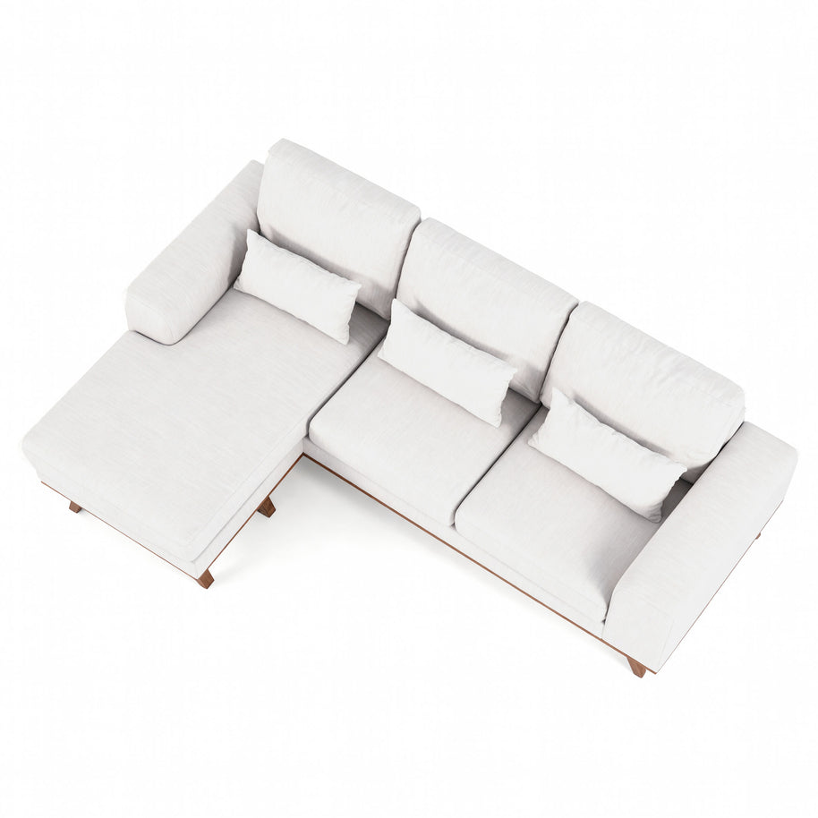 Japandi, 3-zitsbank CL L+R, stof Grande 03, G460 beige