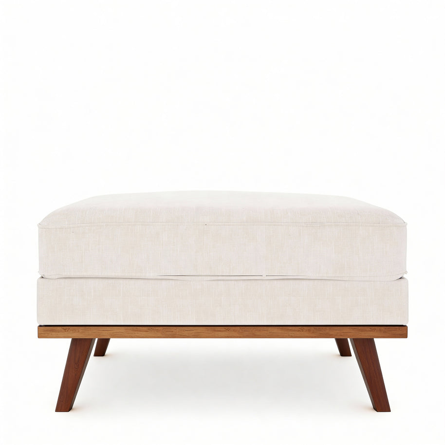 Japandi poef, stof Melva 02, M460 beige