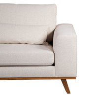 Japandi, 3-zits hoekbank links, stof Grande 03 beige