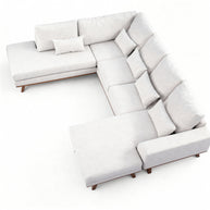 Japandi, 3-zits hoek links, stof Melva 02, M460 beige