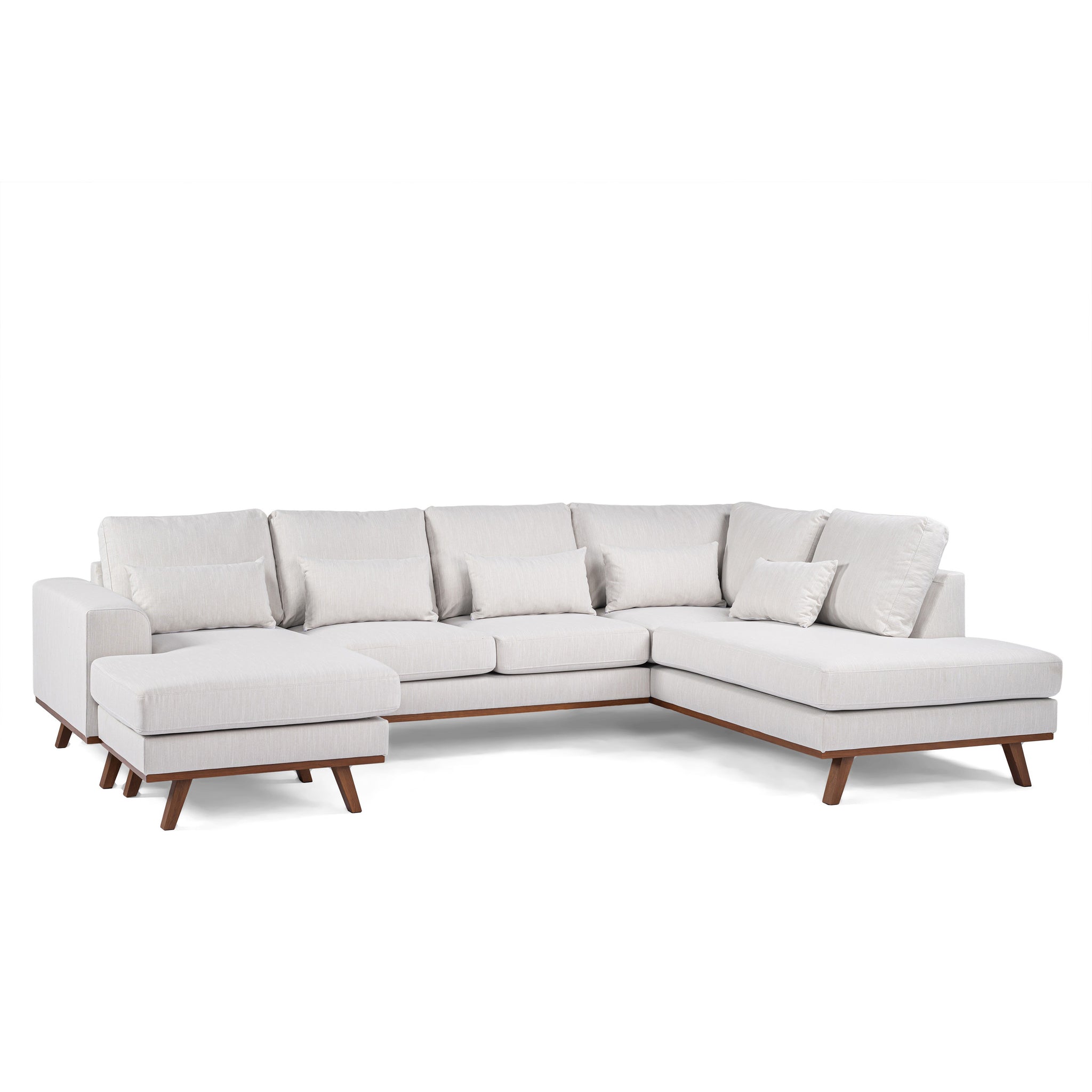 Japandi, 3-zits hoek rechts CL, stof Melva 02, M460 beige