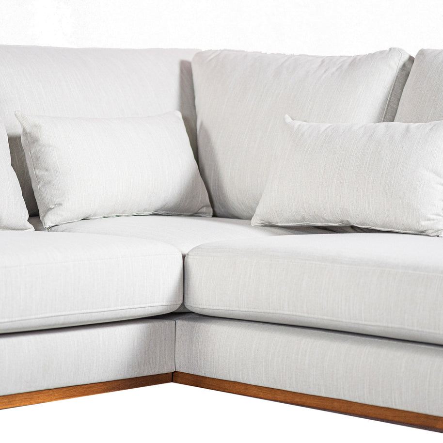 Japandi, 3-zits hoek rechts CL, stof Melva 02, M460 beige