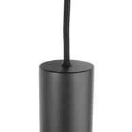 Reflexion 3796ZW hanglamp, zwart, 9-lichts met rookglas