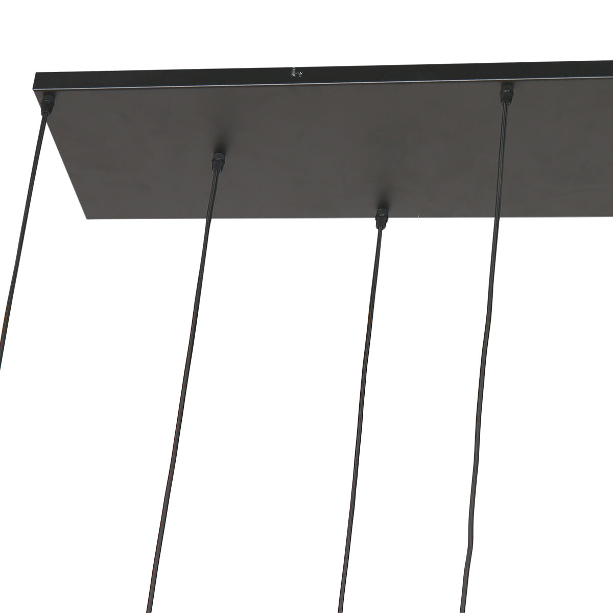 Hanglamp Reflexion 3797ME messing 9-lichts met amberkleurig glas