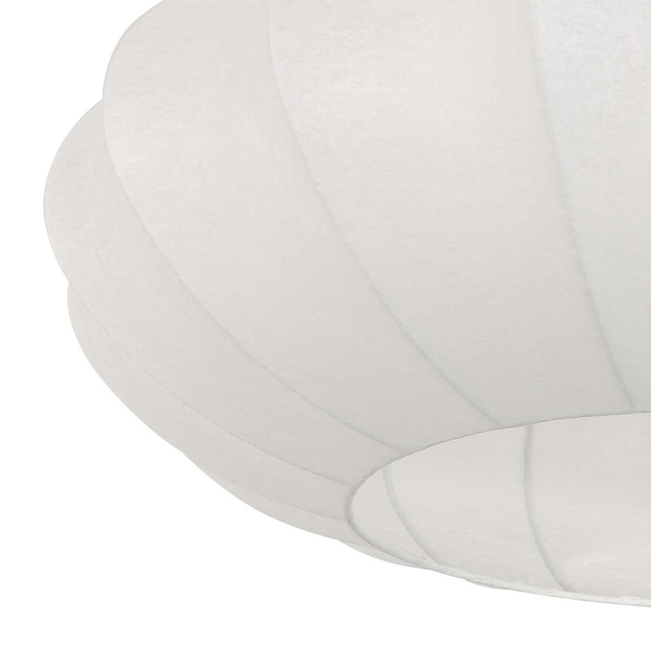 Hanglamp Luma Nola 3809ZW zwart met witte zijden kap