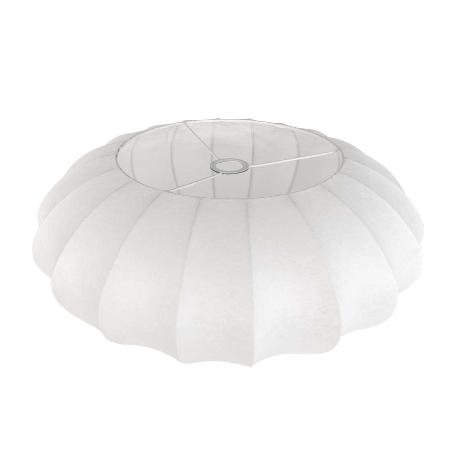 Hanglamp Luma Nola 3809ZW zwart met witte zijden kap