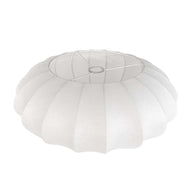 Hanglamp Luma Nola 3809ZW zwart met witte zijden kap