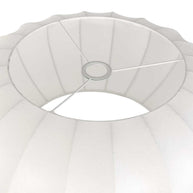 Hanglamp Luma Nola 3809ZW zwart met witte zijden kap