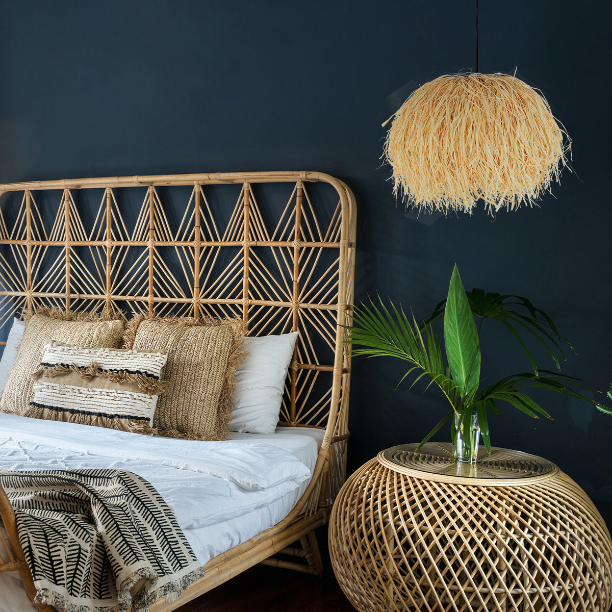 Hanglamp Grass 3819BE met E27-fitting kleur beige blank