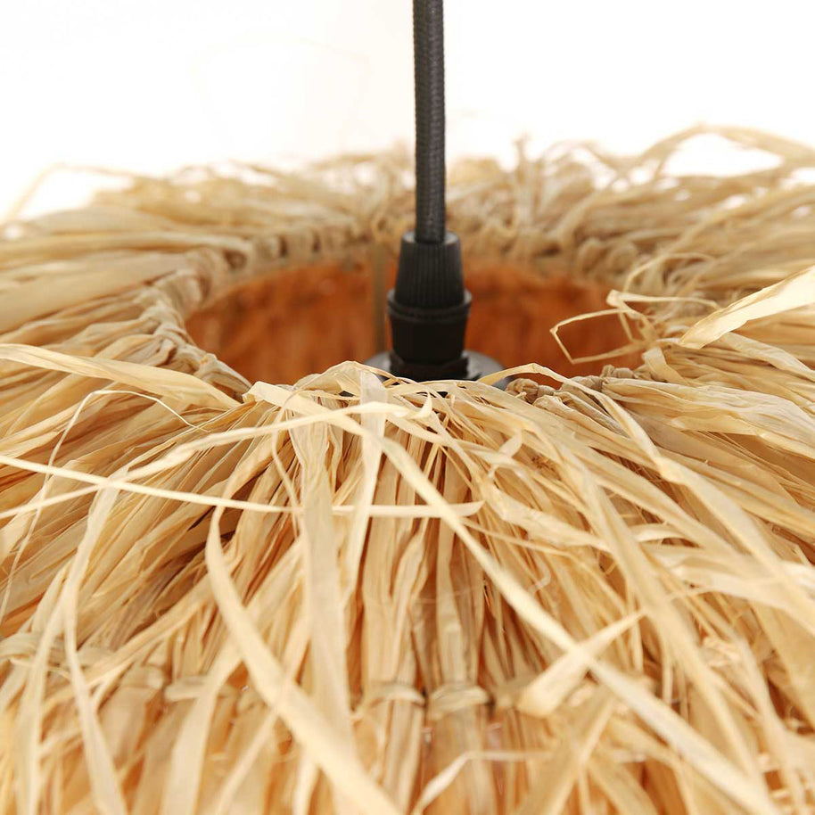 Hanglamp Grass 3819BE met E27-fitting kleur beige blank