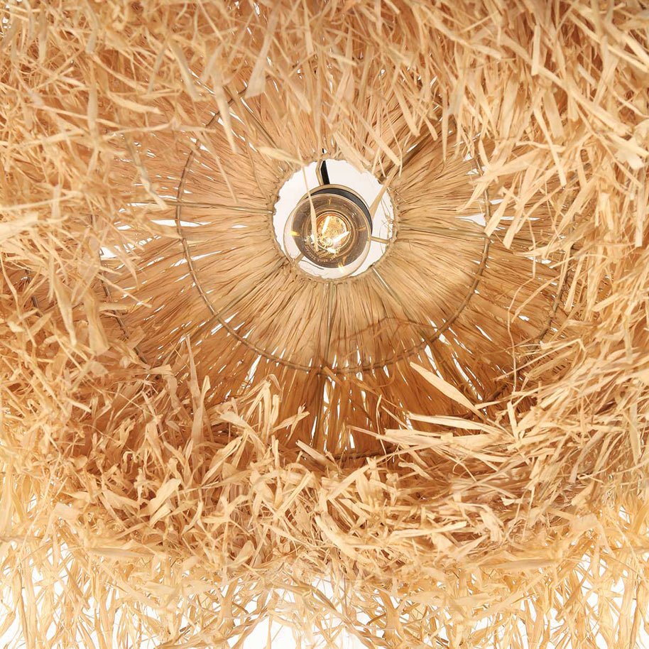 Hanglamp Grass 3819BE met E27-fitting kleur beige blank