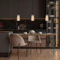 Hanglamp Vidrio 3831ZW ambergeel glas