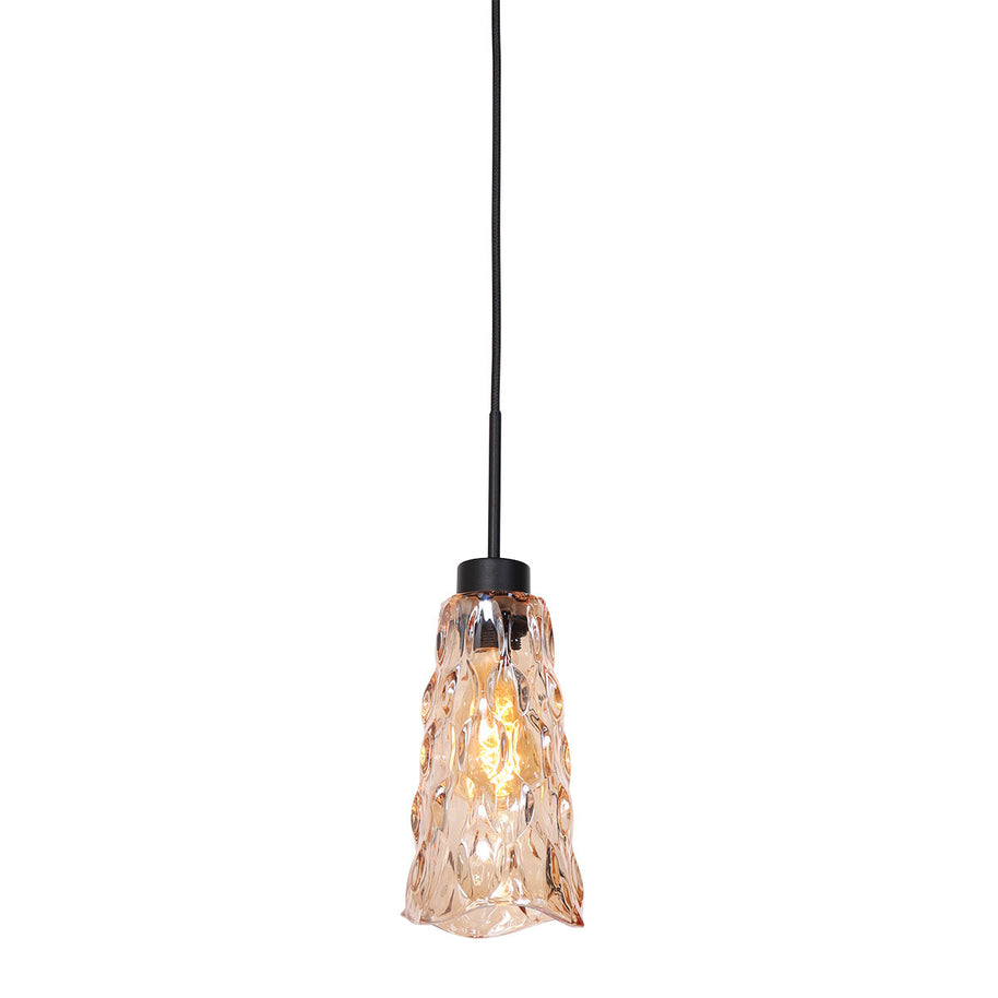 Hanglamp Vidrio 3831ZW ambergeel glas