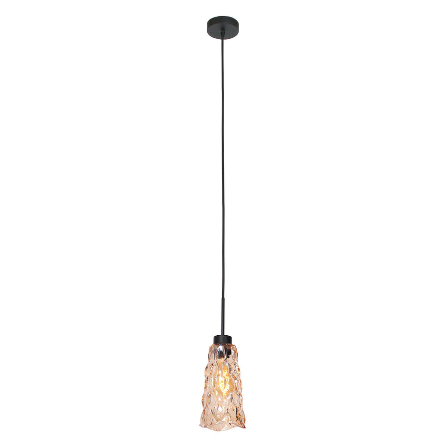 Hanglamp Vidrio 3831ZW ambergeel glas