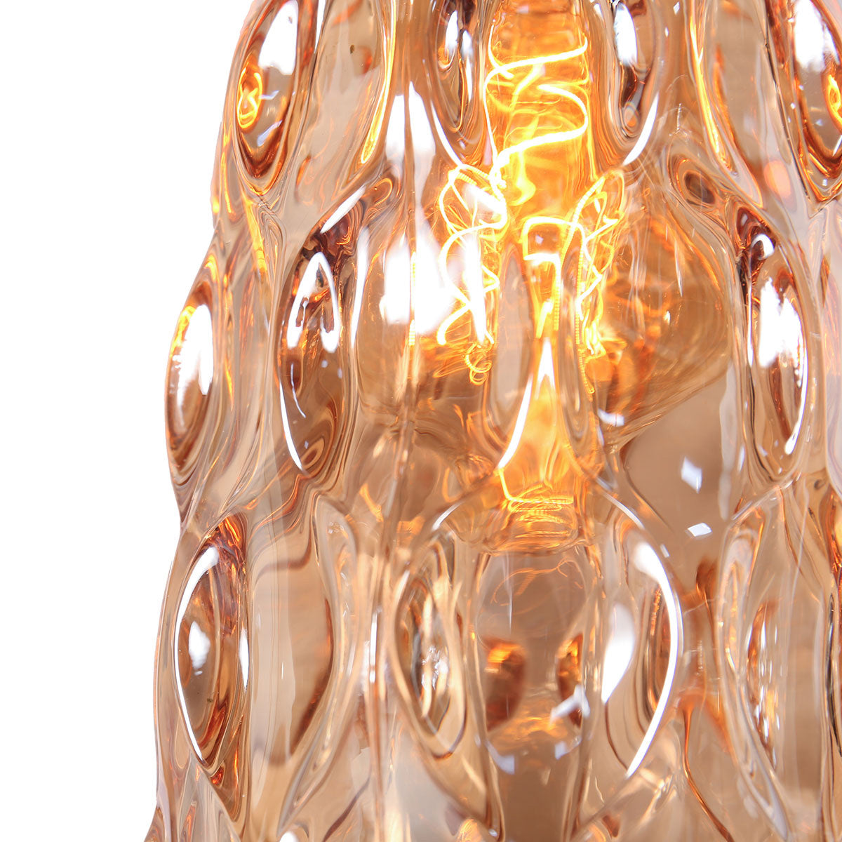 Hanglamp Vidrio 3831ZW ambergeel glas