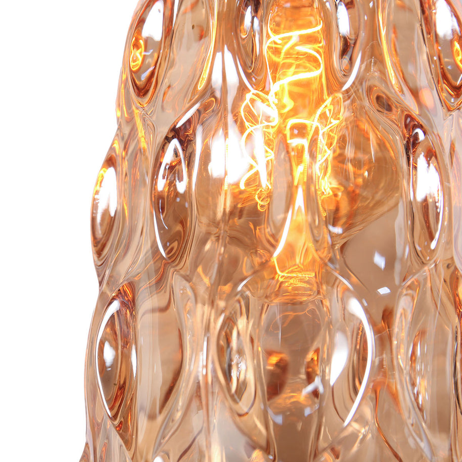 Hanglamp Vidrio 3831ZW ambergeel glas