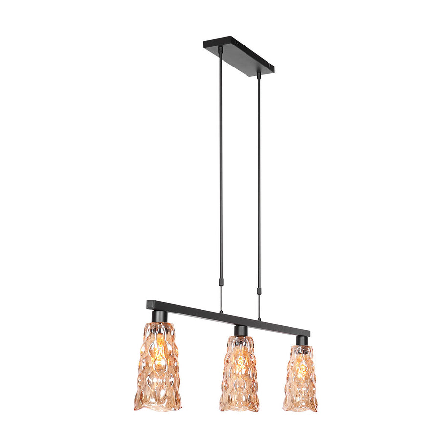 Hanglamp Vidrio 3832ZW ambergeel glas
