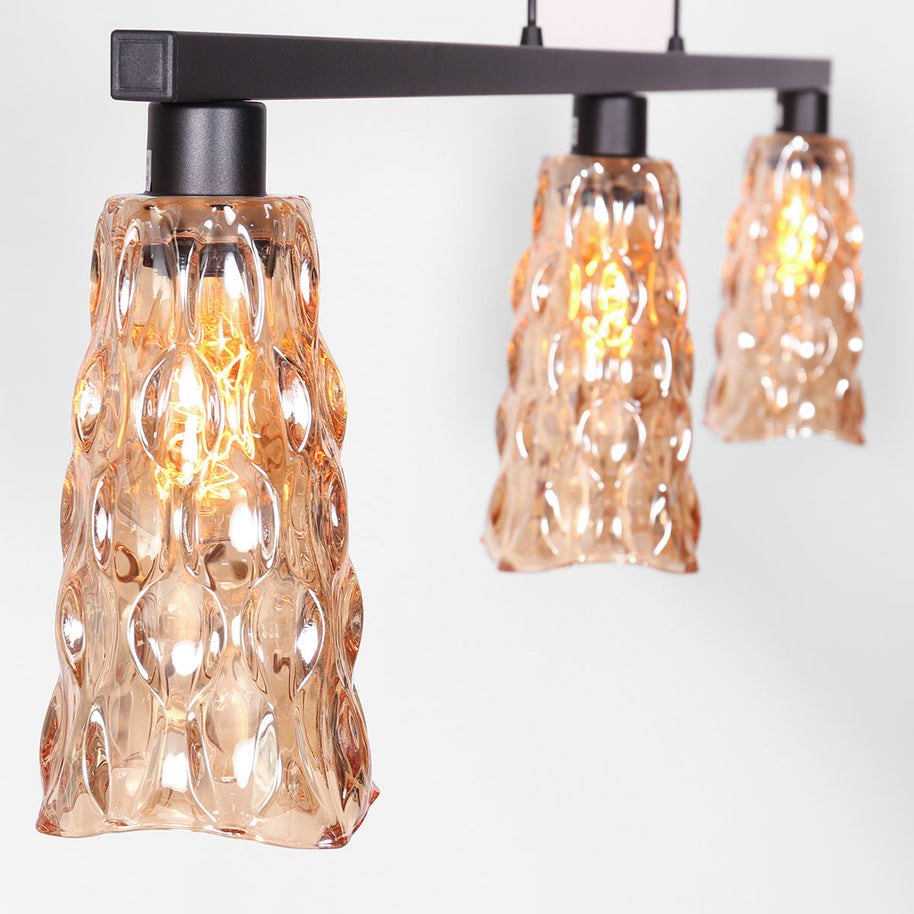 Hanglamp Vidrio 3832ZW ambergeel glas