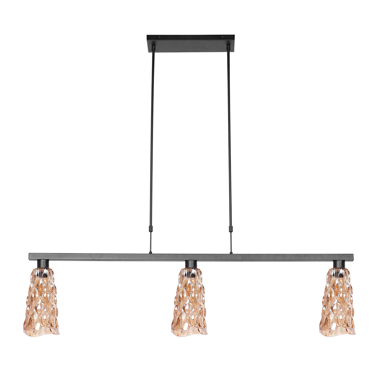 Hanglamp Vidrio 3832ZW ambergeel glas